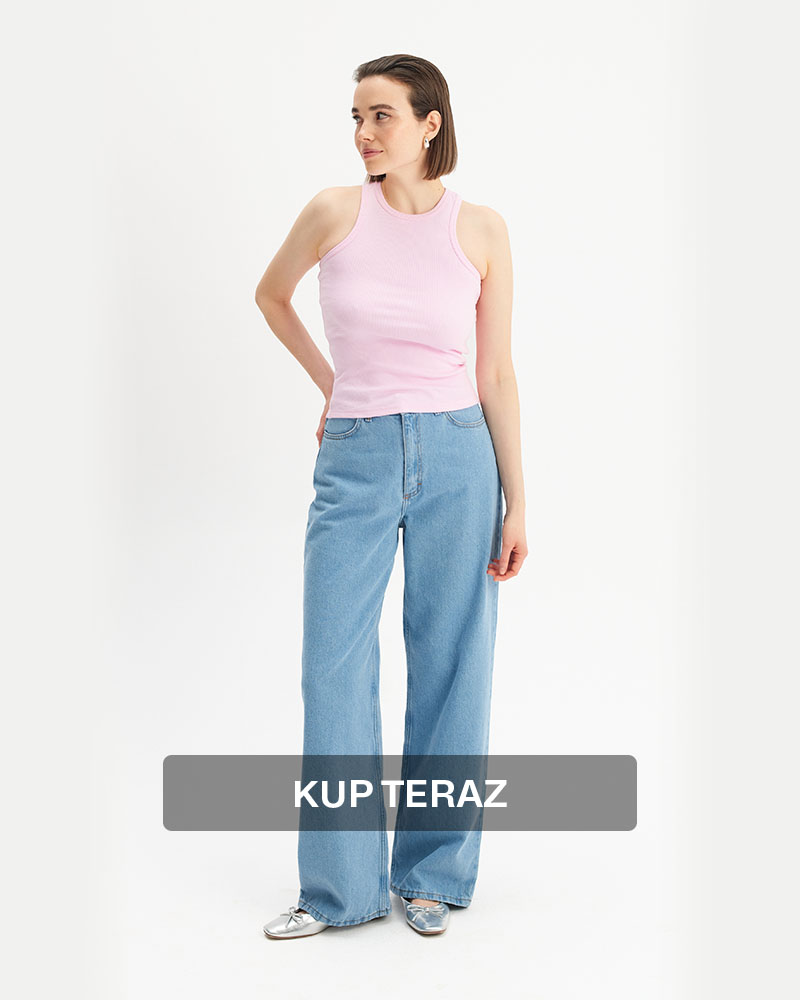 top halter różowy